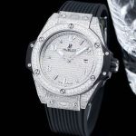 Hublot Factory Big Bang stainless steel and White Gold Diamond Diameter 43mm watch